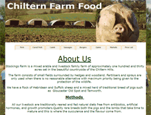 Tablet Screenshot of chilternfarmfood.co.uk